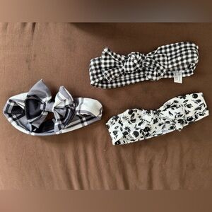 Stylish Kids Headband Set - Black, White, Gray